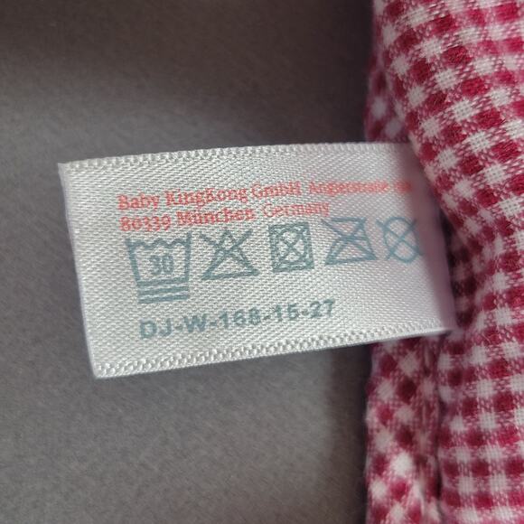 Nyani Wildfang Deer Lovey Security Blanket Red Check 10” x 10” Germany - Picture 10 of 10